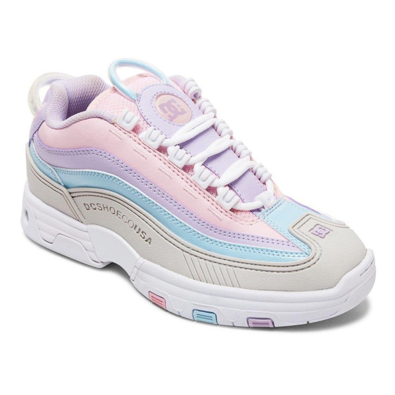 Chaussure DC Shoes Legacy OG Rose Multicolore Femme | OXS-9688617