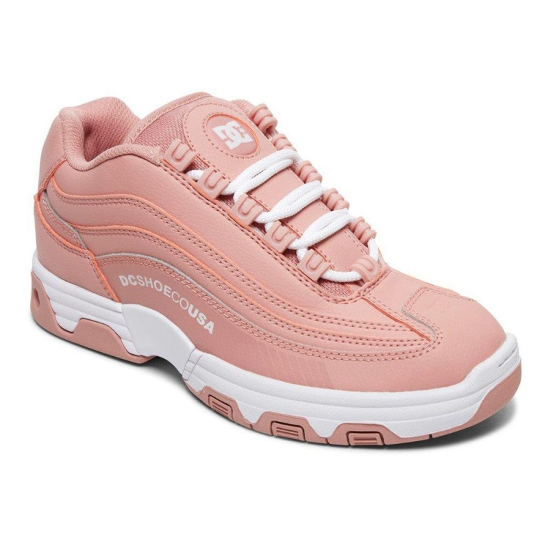 Chaussure DC Shoes Legacy Lite Cuir Rose Femme | UQF-5881510