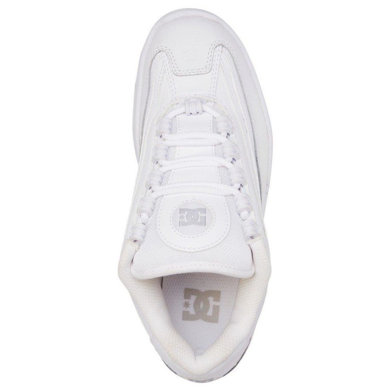 Chaussure DC Shoes Legacy Lite Cuir Blanche Argent Femme | AJV-4973291