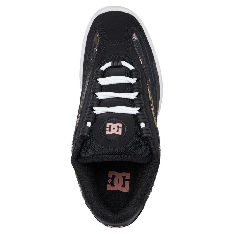 Chaussure DC Shoes Legacy Lite SE Cuir Noir Camouflage Femme | CIK-2097800