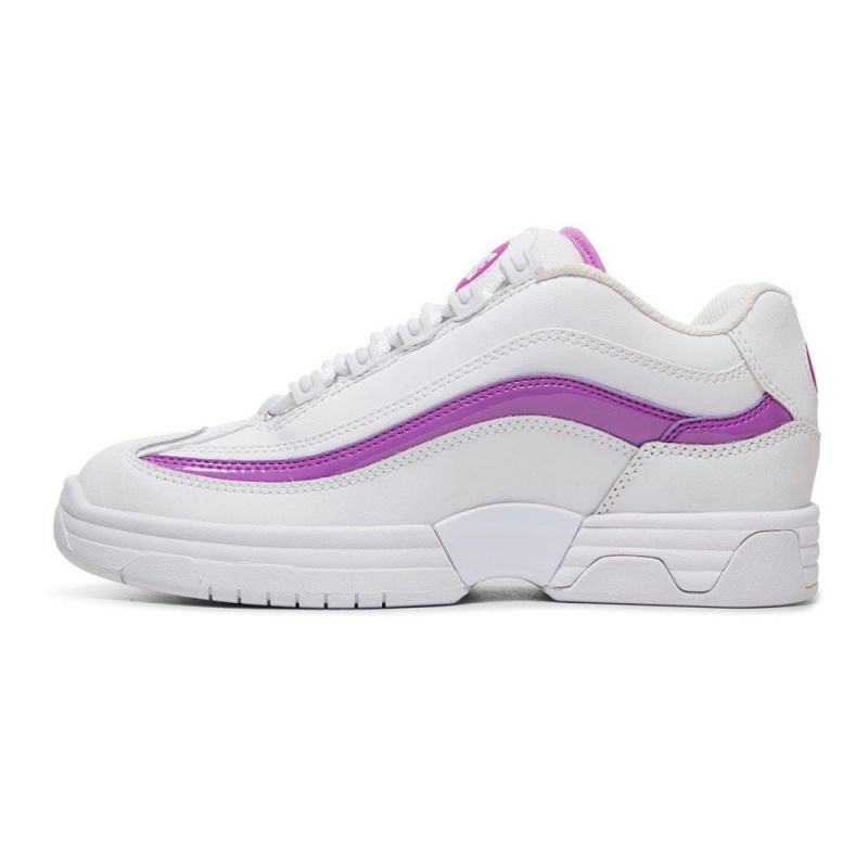 Chaussure DC Shoes Legacy Lite Cuir Blanche Violette Femme | MQI-3871550