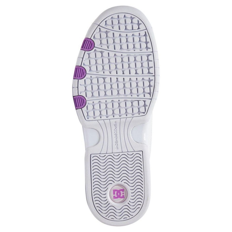 Chaussure DC Shoes Legacy Lite Cuir Blanche Violette Femme | MQI-3871550