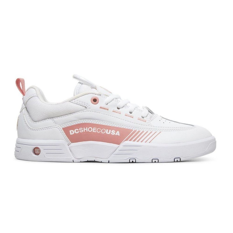 Chaussure DC Shoes Legacy 98 Slim Blanche Rose Femme | RFX-7347791