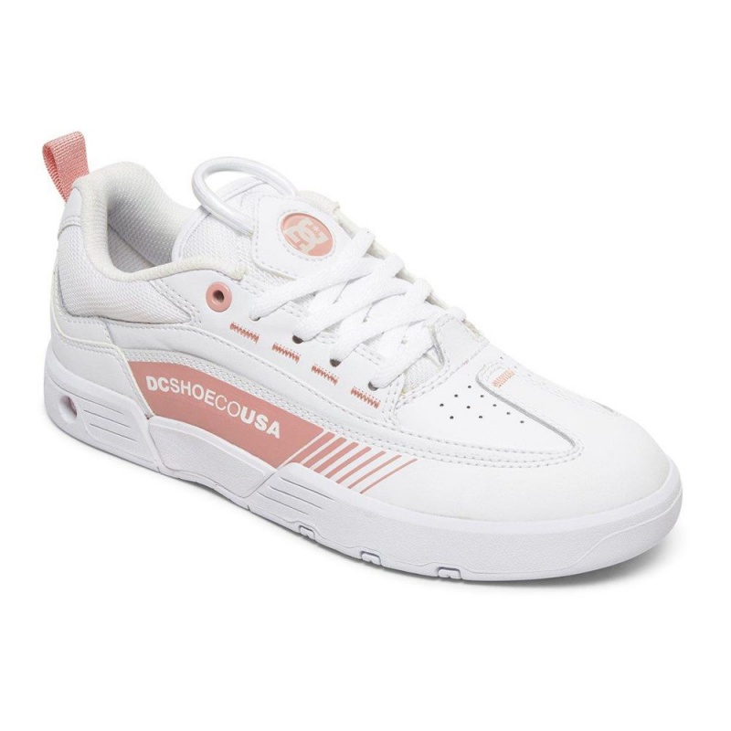 Chaussure DC Shoes Legacy 98 Slim Blanche Rose Femme | RFX-7347791