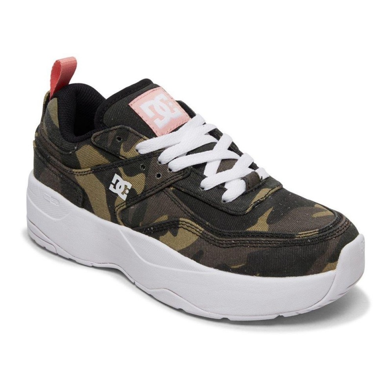 Chaussure DC Shoes E.Tribeka Plateforme TX Camouflage Femme | ABR-5558366