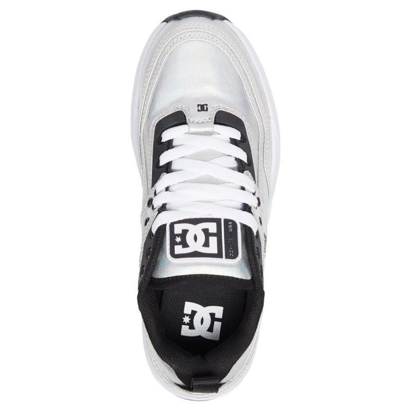 Chaussure DC Shoes E.Tribeka SE Argent Noir Femme | PTJ-8777887