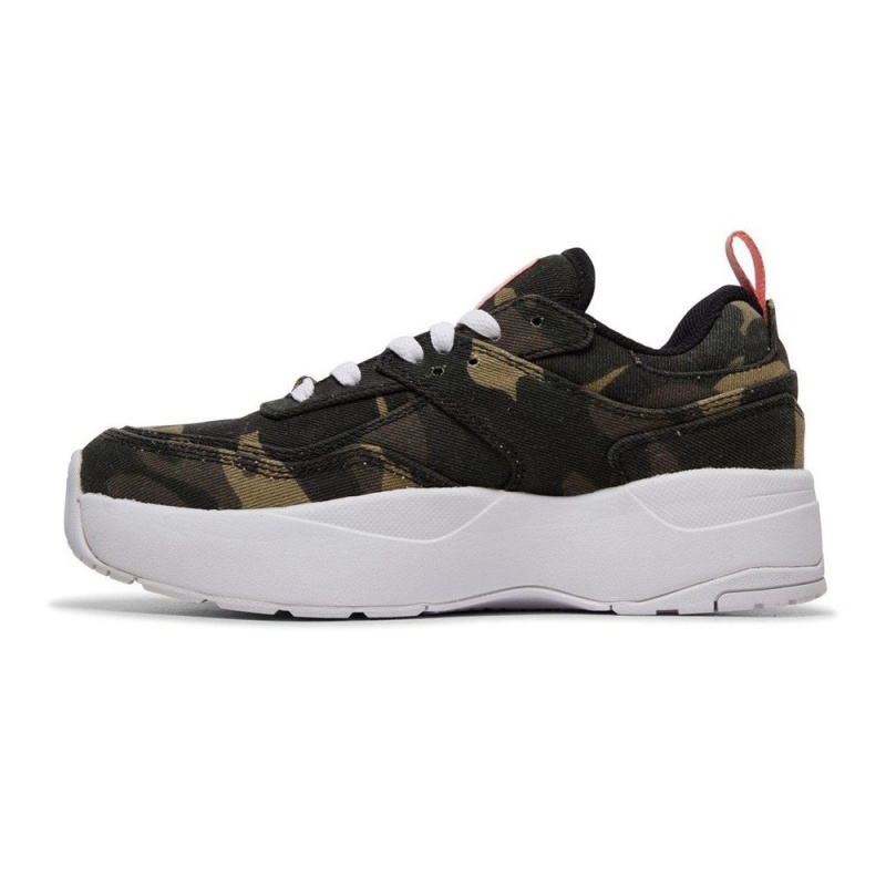 Chaussure DC Shoes E.Tribeka Plateforme TX Camouflage Femme | ABR-5558366