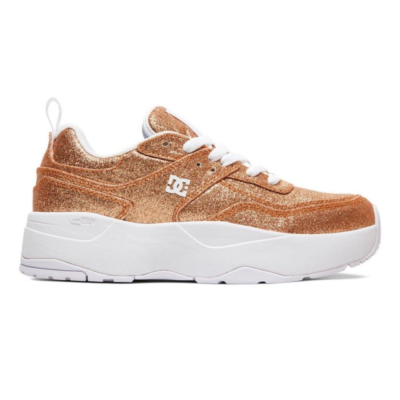 Chaussure DC Shoes E.Tribeka Plateforme Doré Femme | WUP-9415803