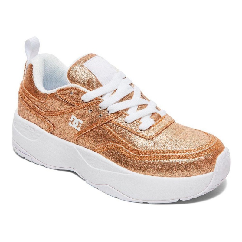 Chaussure DC Shoes E.Tribeka Plateforme Doré Femme | WUP-9415803