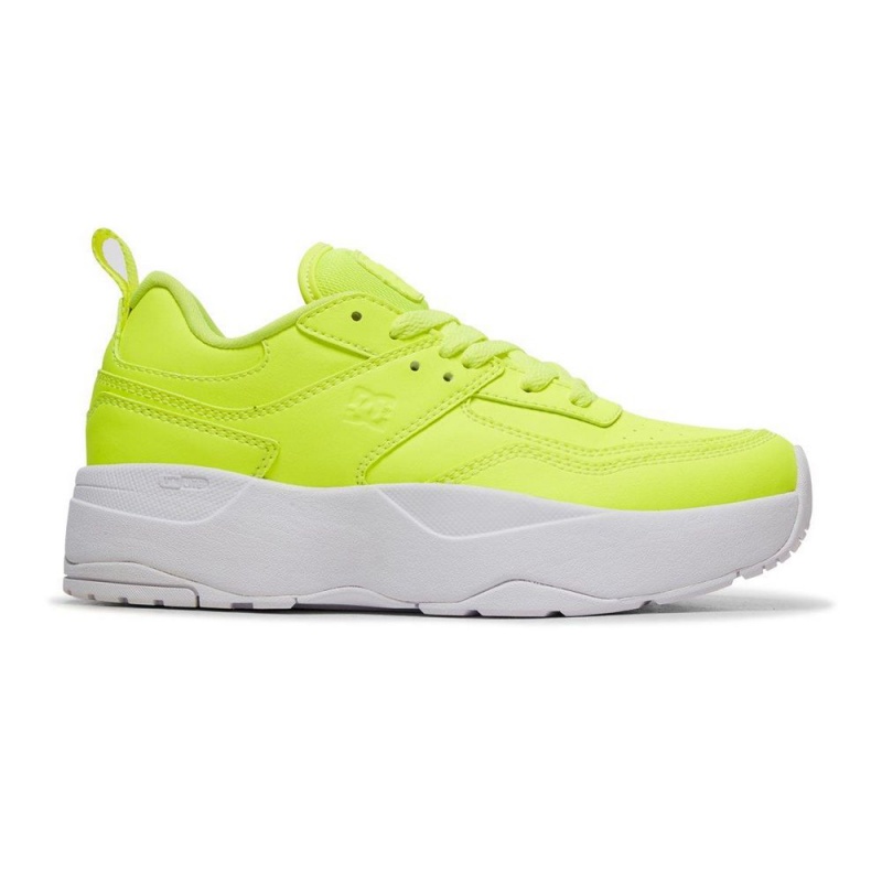 Chaussure DC Shoes E.Tribeka Plateforme Jaune Femme | JHB-2515592