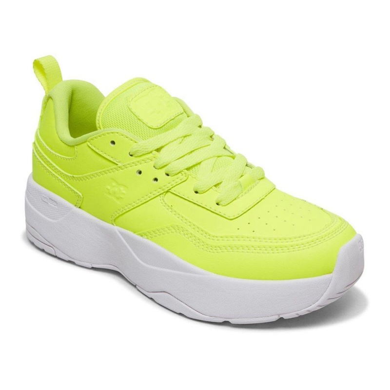 Chaussure DC Shoes E.Tribeka Plateforme Jaune Femme | JHB-2515592