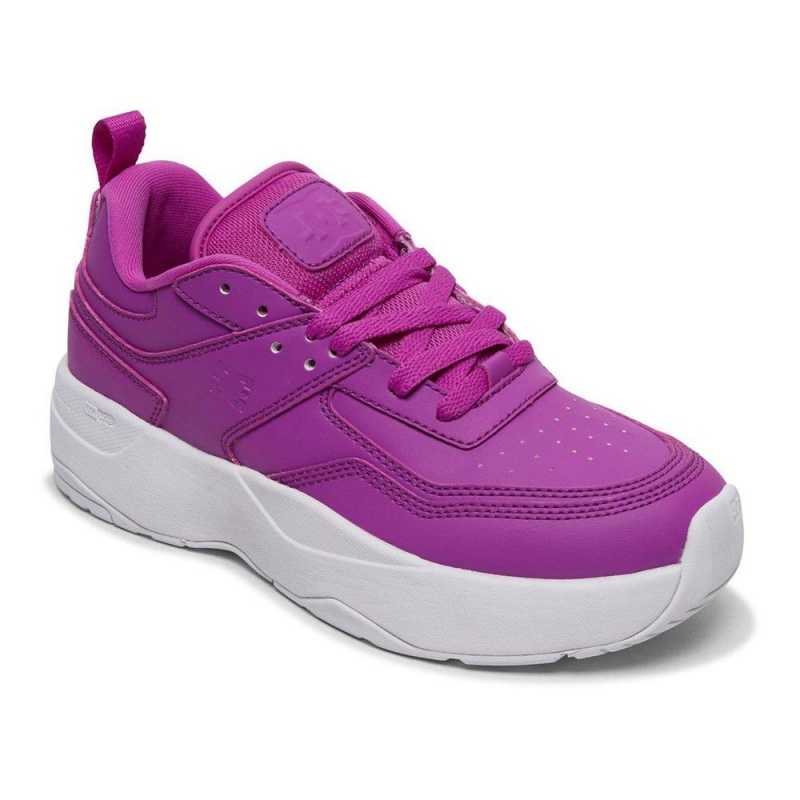 Chaussure DC Shoes E.Tribeka Plateforme Violette Femme | YTA-6705160