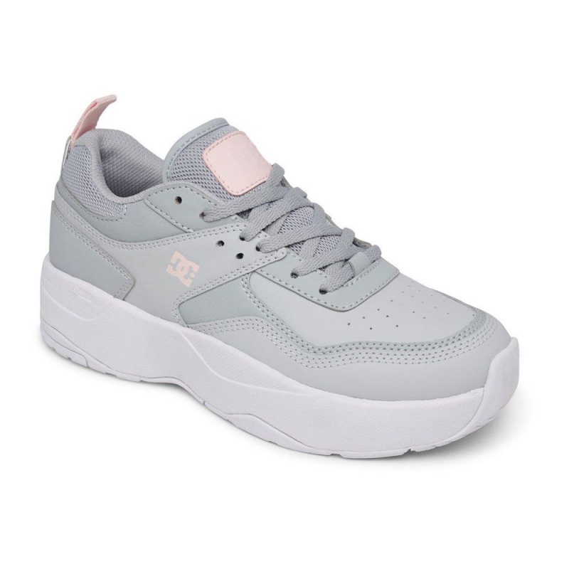 Chaussure DC Shoes E.Tribeka Plateforme Grise Rose Femme | GZK-7115192