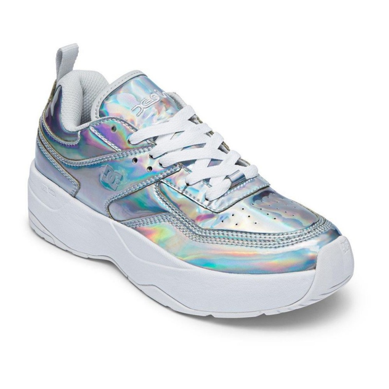 Chaussure DC Shoes E.Tribeka Plateforme Argent Multicolore Femme | DUV-1312819