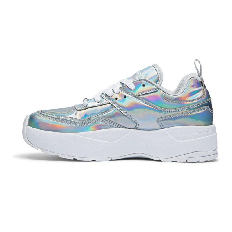 Chaussure DC Shoes E.Tribeka Plateforme Argent Multicolore Femme | DUV-1312819