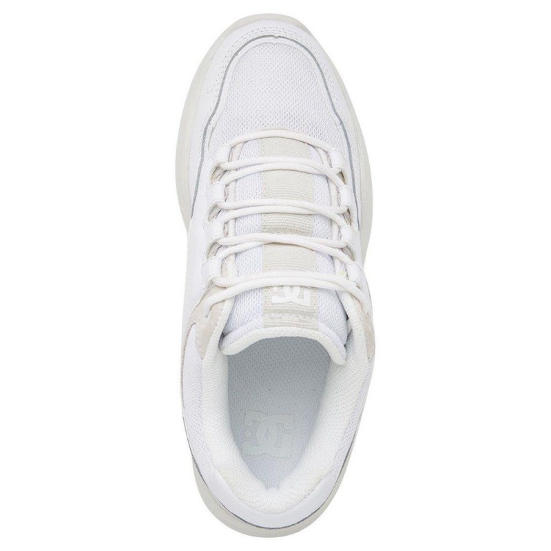 Chaussure DC Shoes Decel Blanche Grise Femme | BKO-9347836