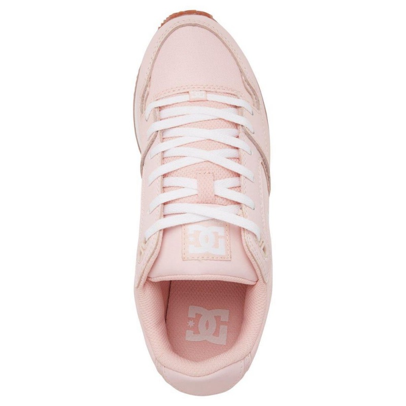 Chaussure DC Shoes Alias Rose Blanche Femme | YMO-1482631