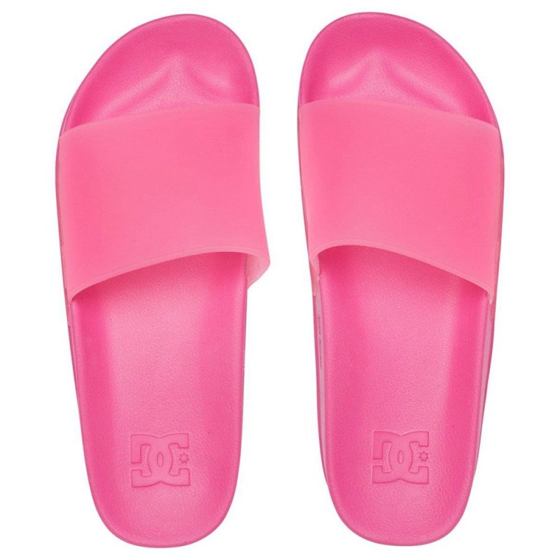 Claquette DC Shoes Plateforme Rose Femme | VAT-6392782