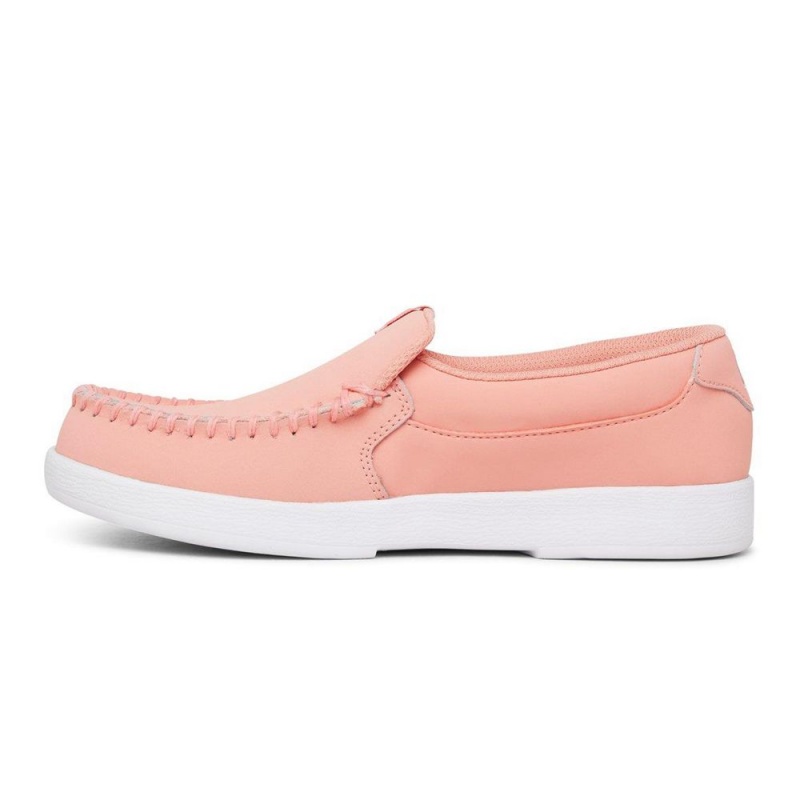 Chaussure DC Shoes Villain Cuir Rose Femme | AYI-7654212