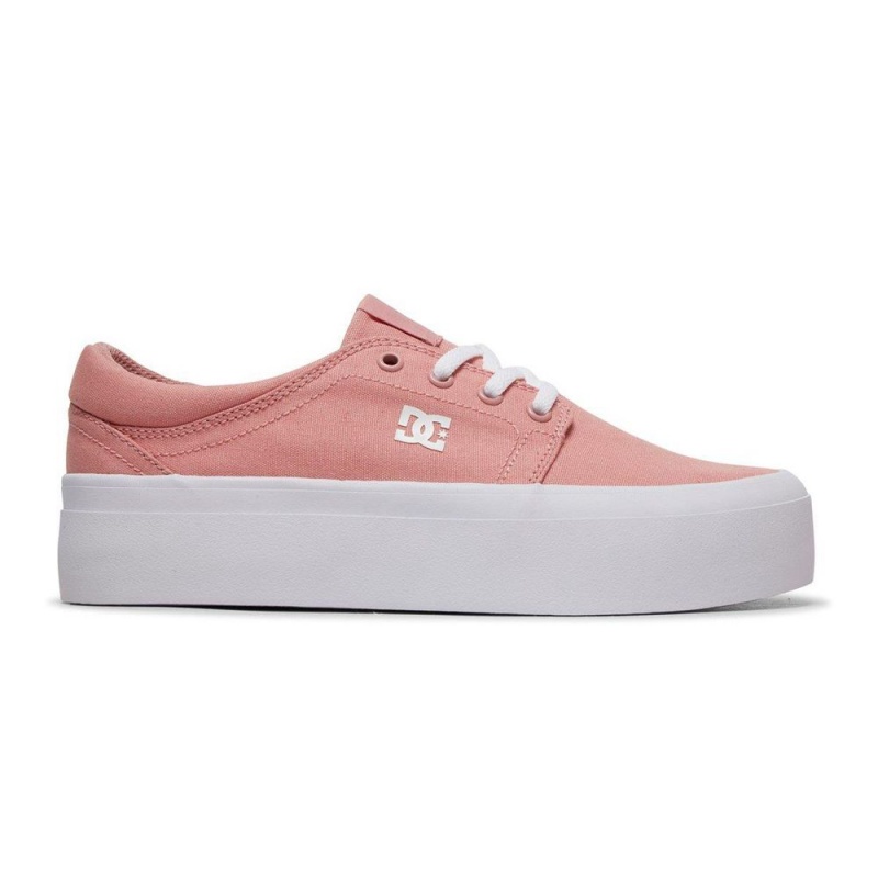 Chaussure DC Shoes Trase TX Plateforme Rose Femme | PVN-7261044