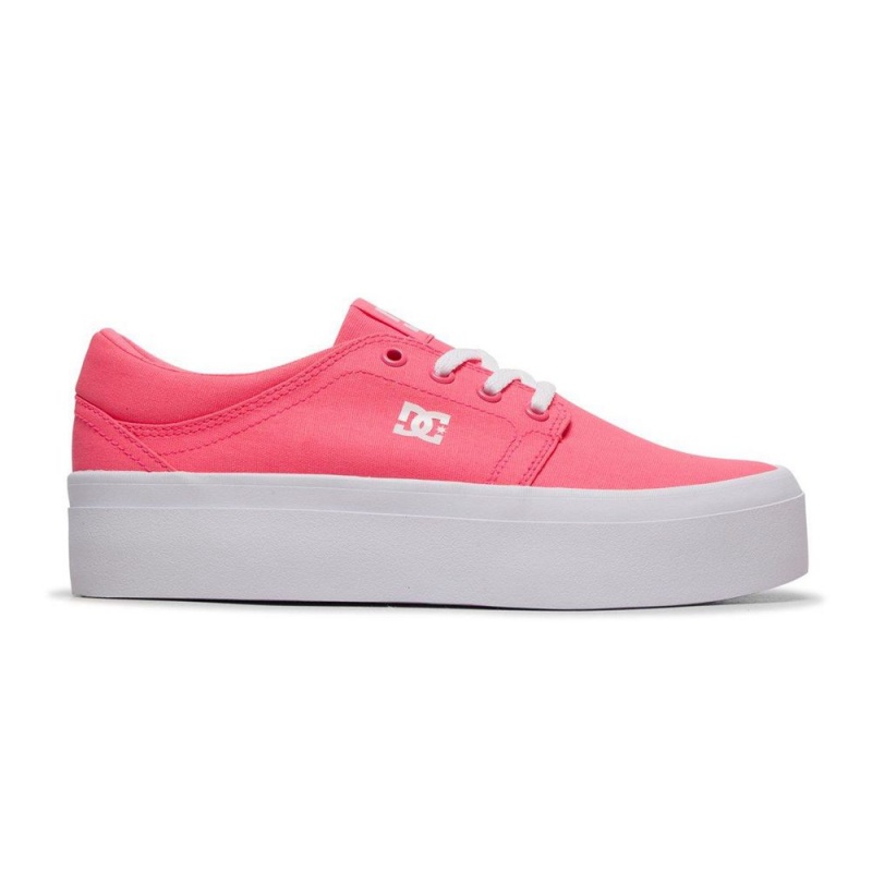 Chaussure DC Shoes Trase TX Plateforme Rose Femme | FXM-4217269