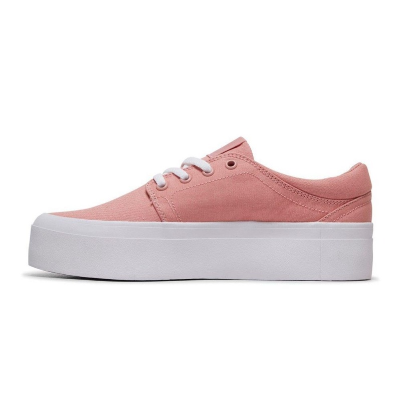 Chaussure DC Shoes Trase TX Plateforme Rose Femme | PVN-7261044