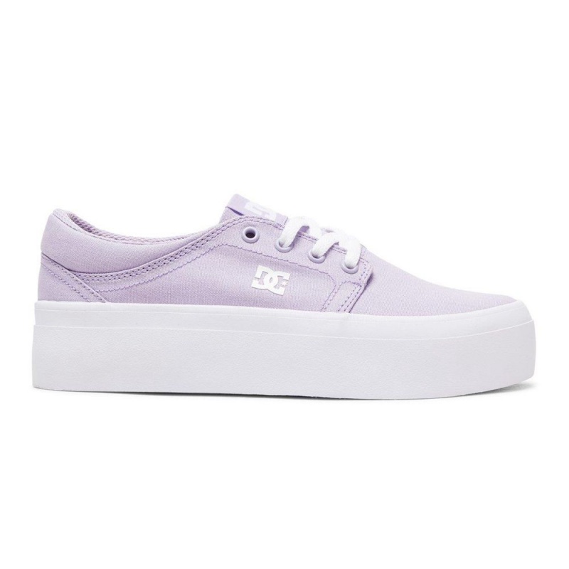 Chaussure DC Shoes Trase TX Plateforme Violette Femme | KHP-9900033