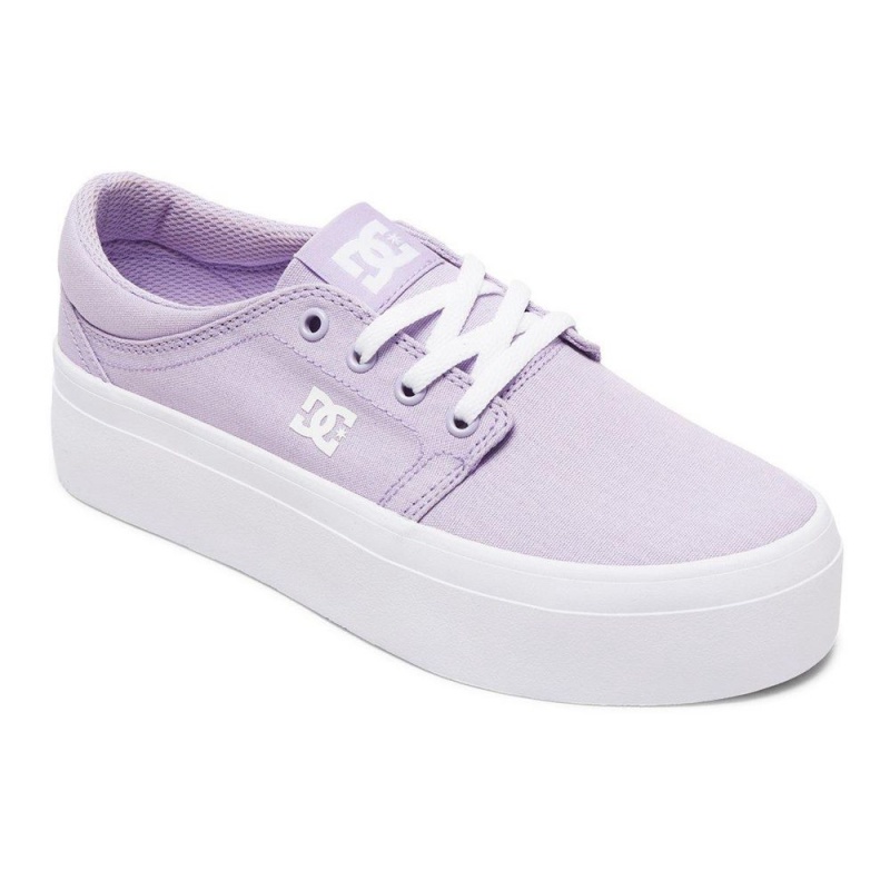 Chaussure DC Shoes Trase TX Plateforme Violette Femme | KHP-9900033