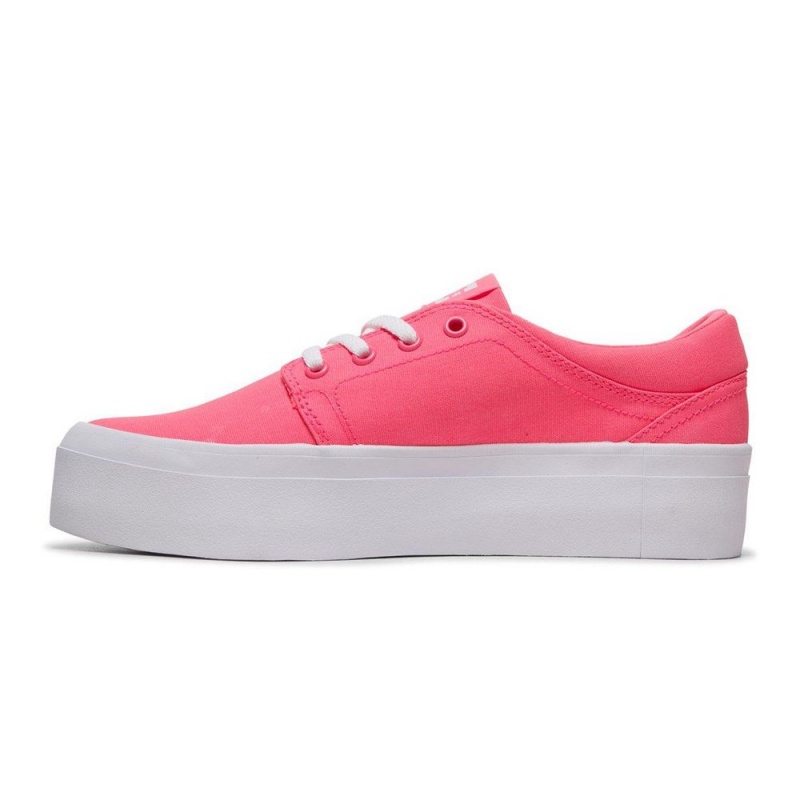 Chaussure DC Shoes Trase TX Plateforme Rose Femme | FXM-4217269