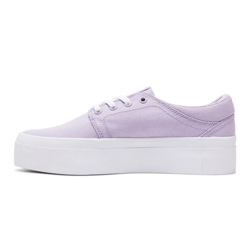 Chaussure DC Shoes Trase TX Plateforme Violette Femme | KHP-9900033