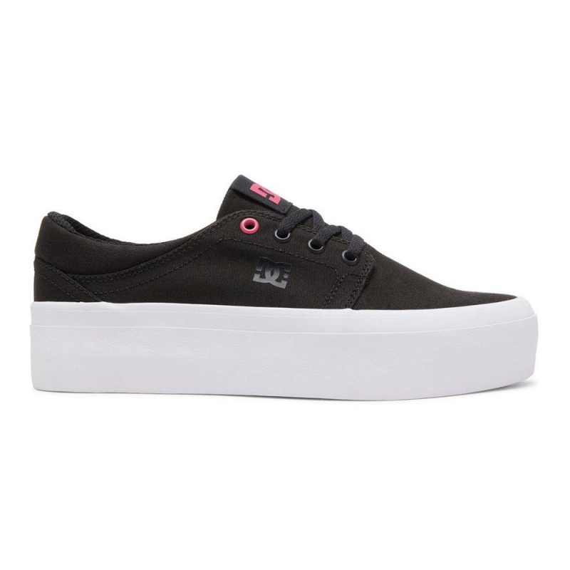 Chaussure DC Shoes Trase TX Plateforme Noir Rose Femme | MIZ-9544225