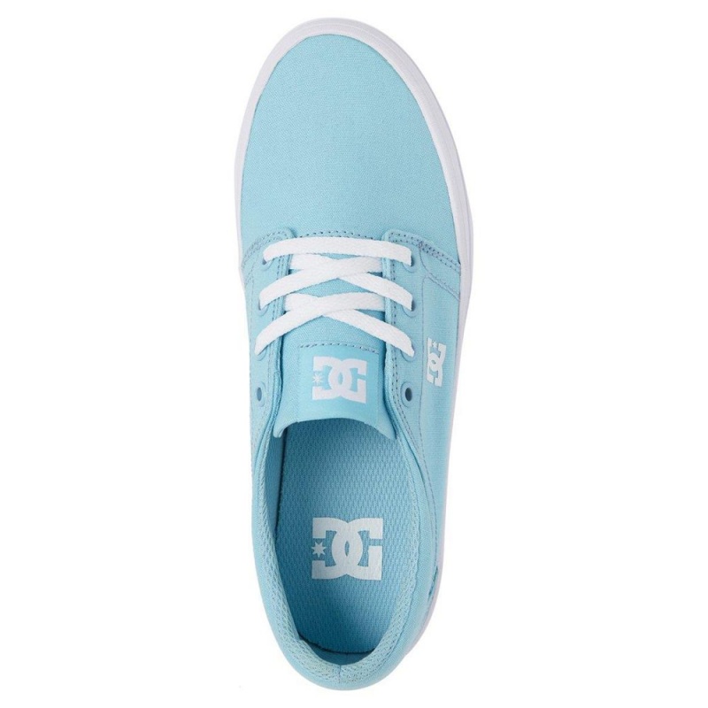 Chaussure DC Shoes Trase TX Plateforme Bleu Blanche Femme | RFC-2959387