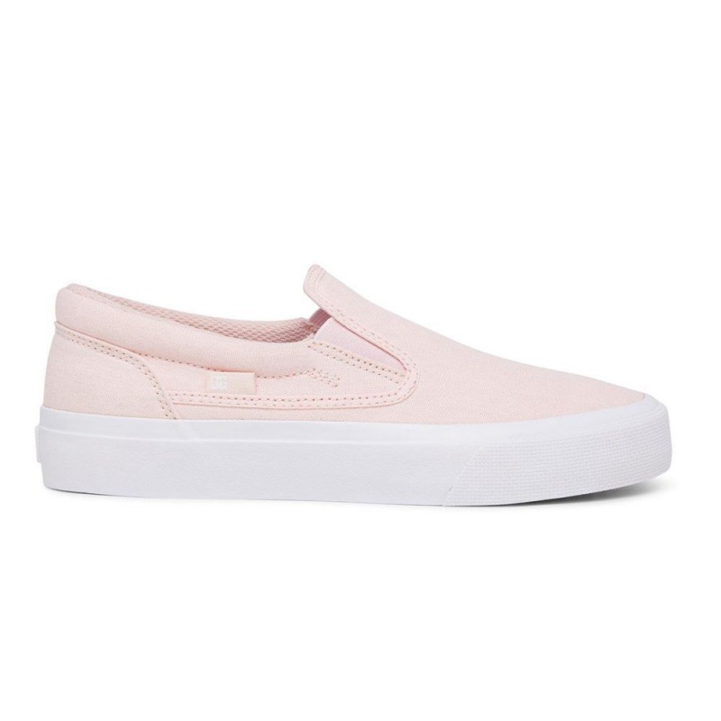 Chaussure DC Shoes Trase Slip Plateforme Slip-On Rose Femme | YWV-8168652