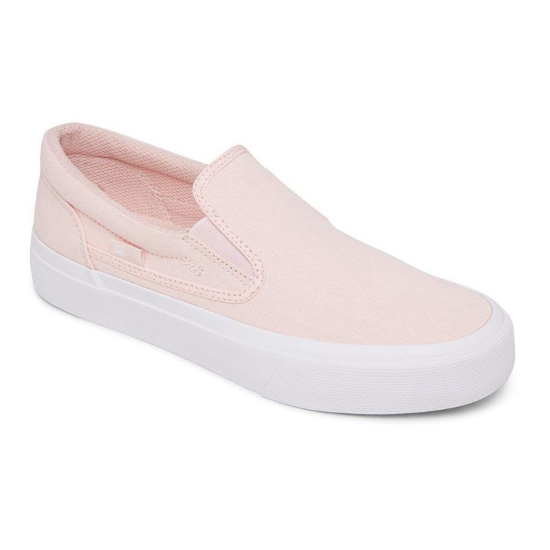 Chaussure DC Shoes Trase Slip Plateforme Slip-On Rose Femme | YWV-8168652