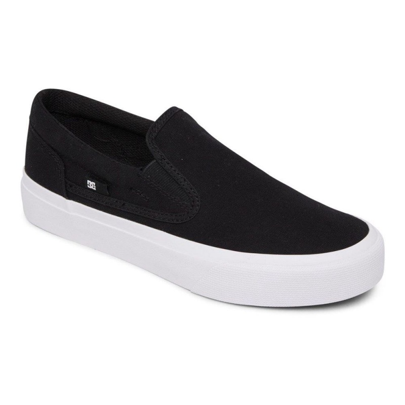 Chaussure DC Shoes Trase Slip Plateforme Slip-On Noir Femme | OEJ-5517504