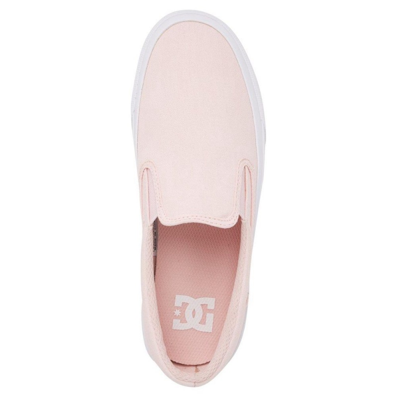 Chaussure DC Shoes Trase Slip Plateforme Slip-On Rose Femme | YWV-8168652