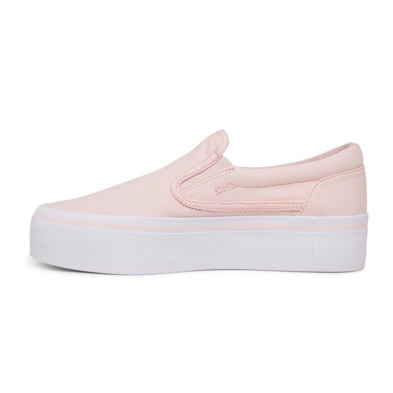 Chaussure DC Shoes Trase Slip Plateforme Slip-On High Rose Femme | FOA-7120012