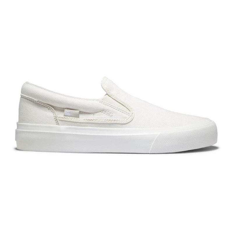 Chaussure DC Shoes Trase Slip Plateforme Slip-On Blanche Femme | XTK-8740124