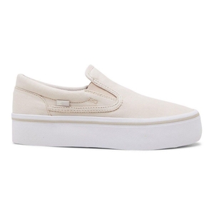 Chaussure DC Shoes Trase Slip Plateforme Slip-On Grise Femme | VZP-6231329