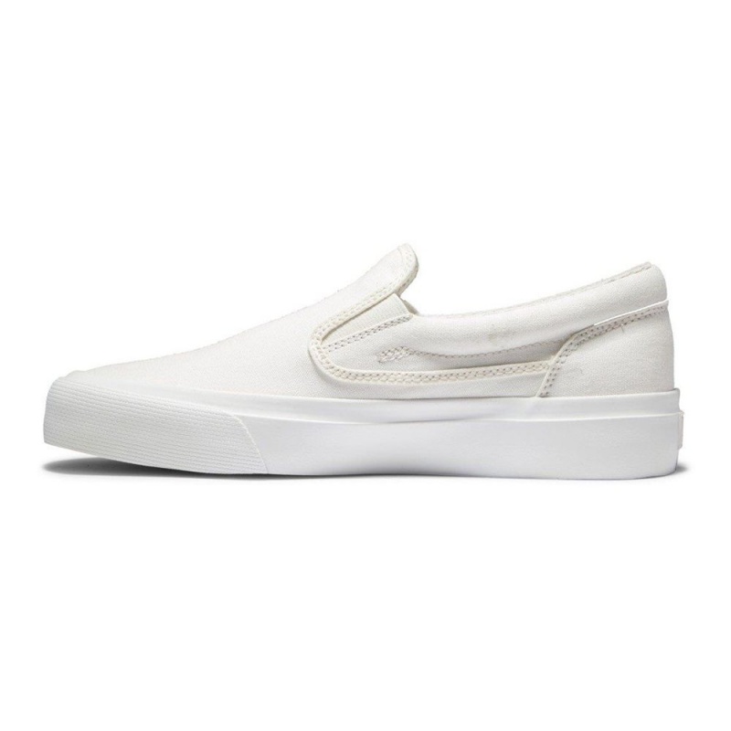 Chaussure DC Shoes Trase Slip Plateforme Slip-On Blanche Femme | XTK-8740124