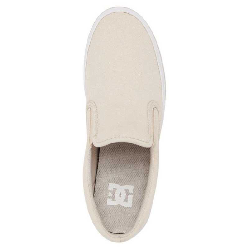 Chaussure DC Shoes Trase Slip Plateforme Slip-On Grise Femme | VZP-6231329