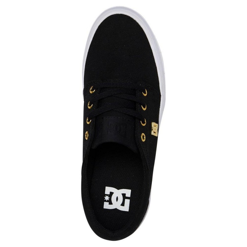 Chaussure DC Shoes Trase Plateforme TX SE Noir Doré Femme | HKA-6268560