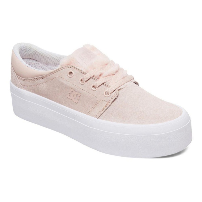 Chaussure DC Shoes Trase Plateforme SE Rose Femme | CXG-7539949