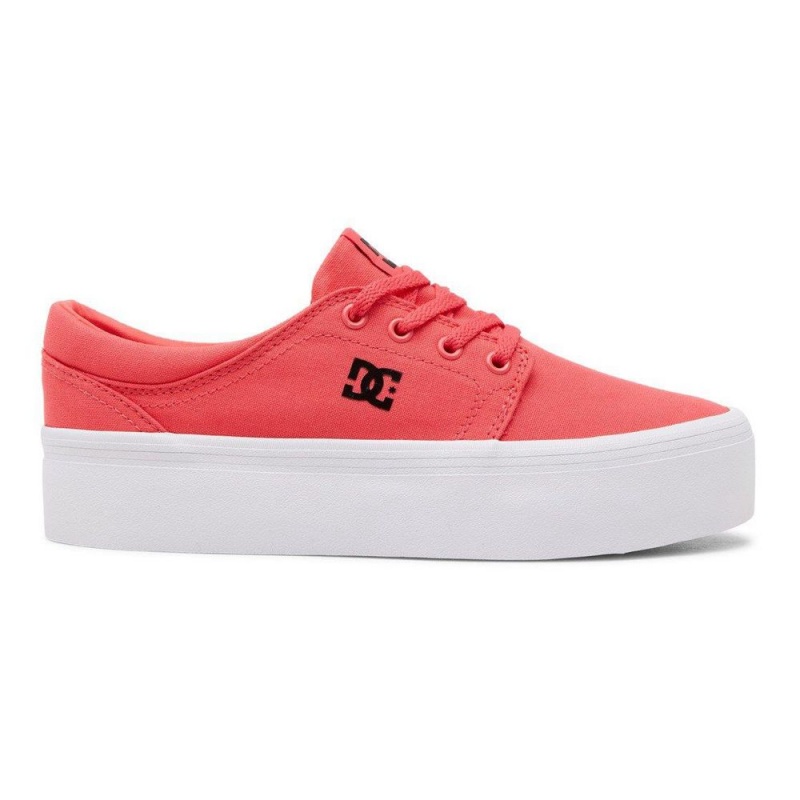 Chaussure DC Shoes Trase Plateforme Rose Noir Femme | SPN-3484275