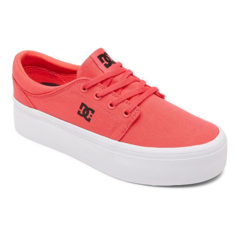 Chaussure DC Shoes Trase Plateforme Rose Noir Femme | SPN-3484275