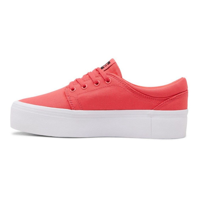 Chaussure DC Shoes Trase Plateforme Rose Noir Femme | SPN-3484275