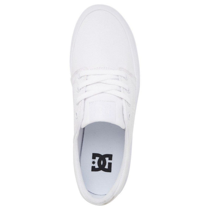 Chaussure DC Shoes Trase Flatform Blanche Femme | FNY-2500718