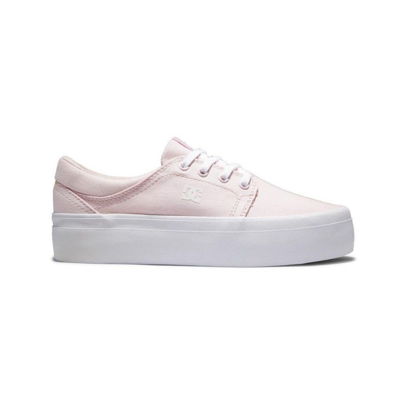 Chaussure DC Shoes Trase Flatform Rose Femme | WTC-7797795