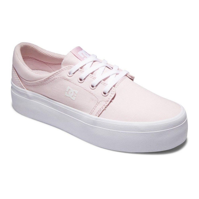 Chaussure DC Shoes Trase Flatform Rose Femme | WTC-7797795