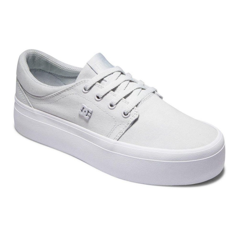 Chaussure DC Shoes Trase Flatform Grise Femme | CBY-6415229